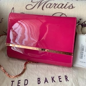 Ted Baker Pink Patent Leather Clutch